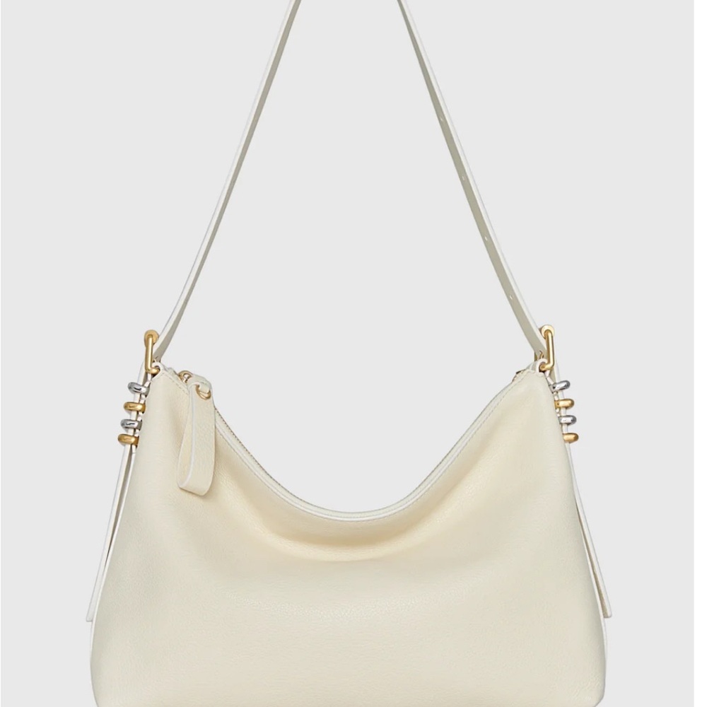 Rebecca Minkoff Cream Shoulder Bag with Gold Hardware